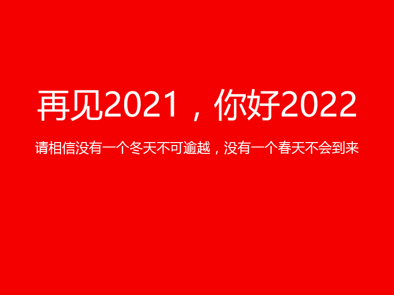 再見2021，你好2022，陜西鑫安安防祝您元旦快樂！